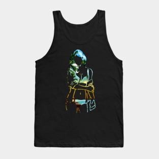 Girl Beach dress nature theme Effect Art Tank Top